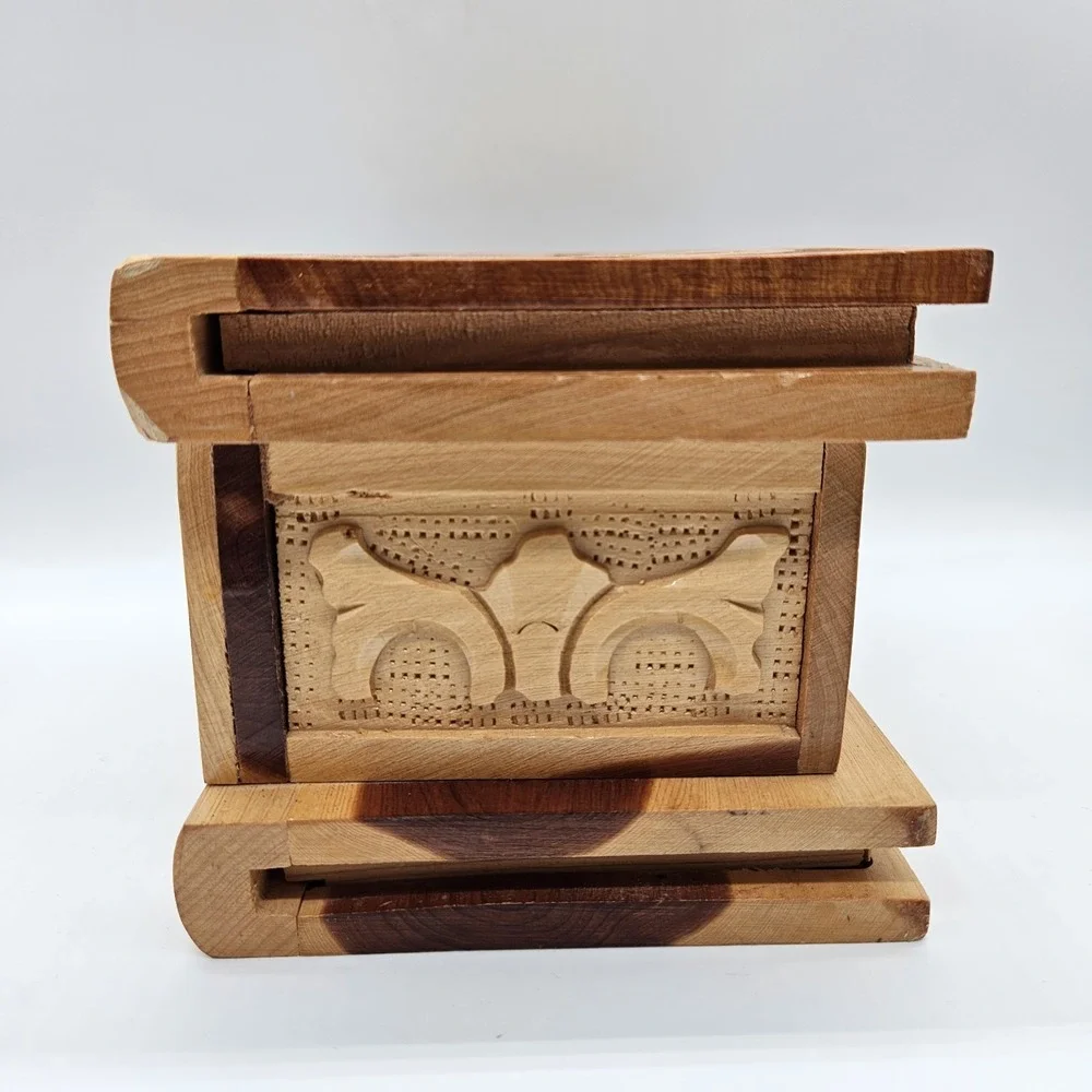 Handmade wooden secret